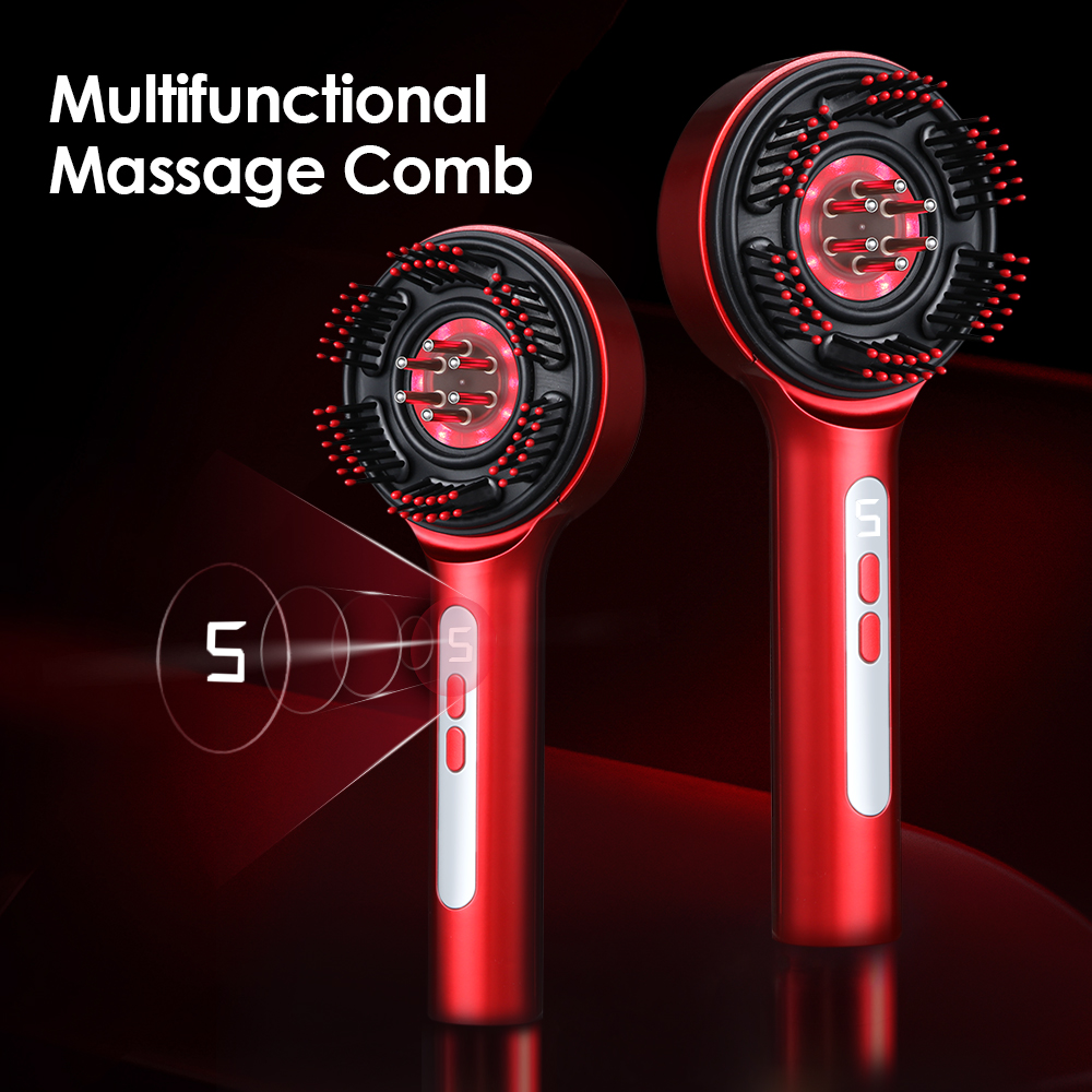 Hair Care - Peigne de Massage Électrique pour Cuir