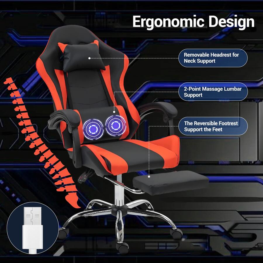 Fauteuil de jeu avec support l - Massage avis et prix