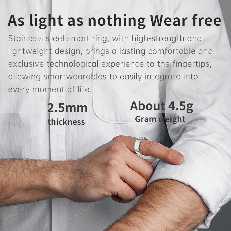 Bague Intelligente en Acier In - Health Monitors avis et prix